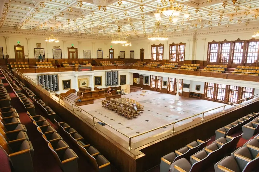 Public assembly chamber interior