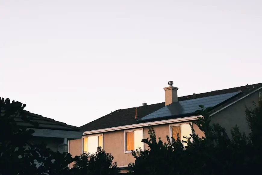 Rooftop solar installation on a building